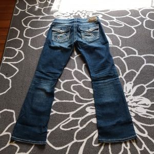 Silver Boot Cut Jeans